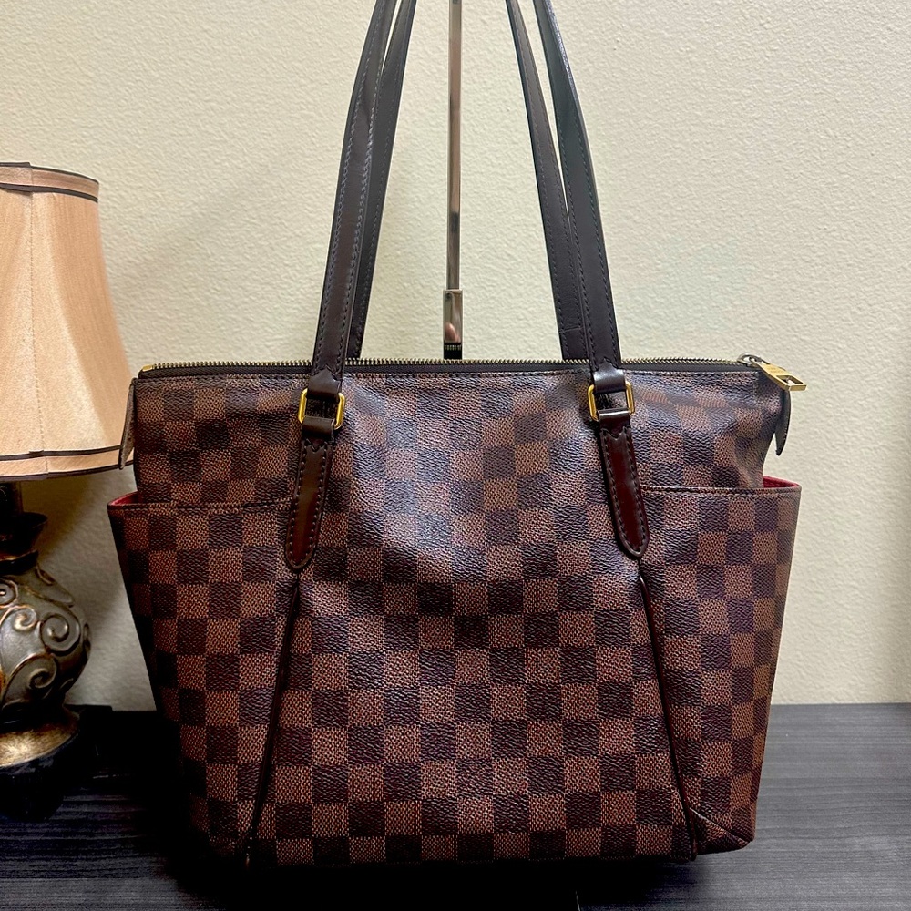 AUTHENTIC Louis Vuitton Totally Damier Ebene PM Tote